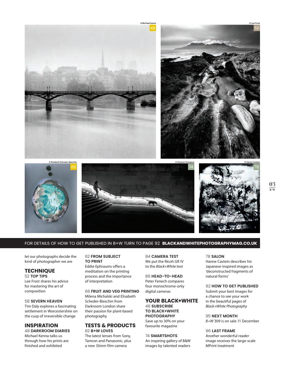 Black+White Photography Preview Pages