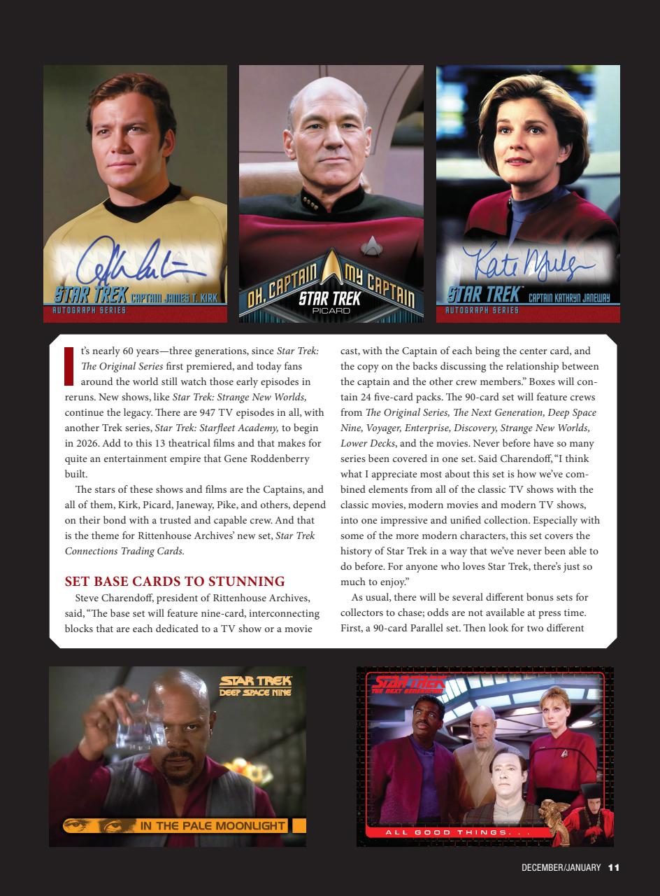 Non-Sport Update Magazine Preview Pages