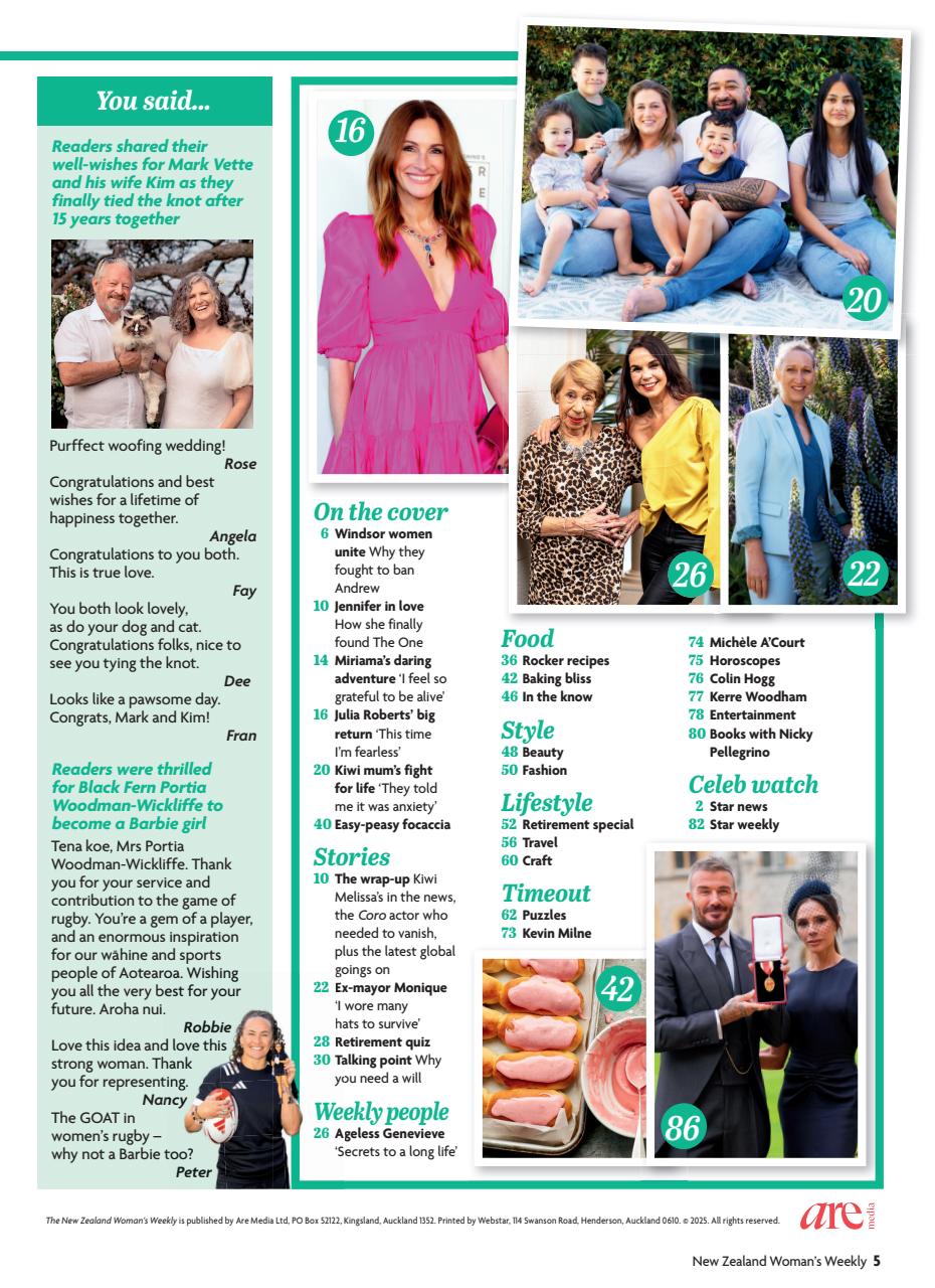 NZ Woman's Weekly Preview Pages