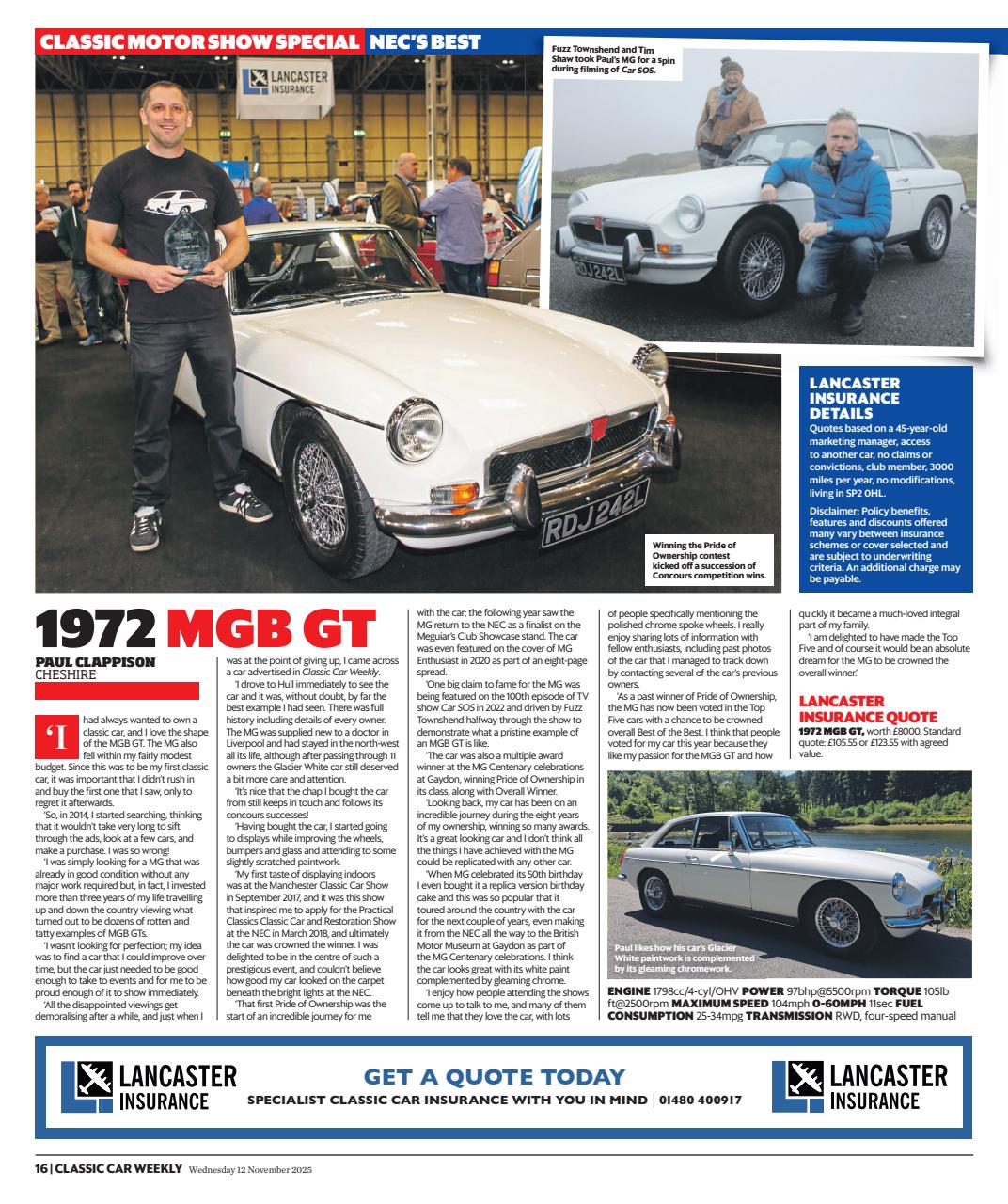 Classic Car Weekly Preview Pages