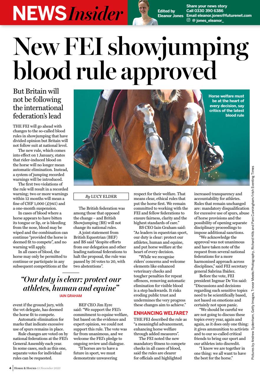 Horse & Hound Preview Pages