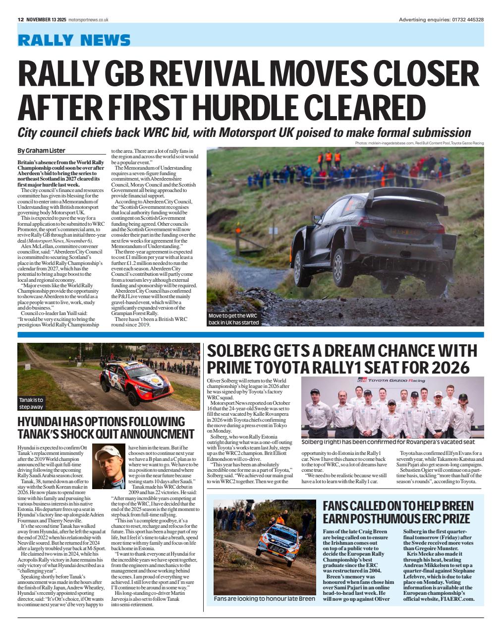 Motorsport News Preview Pages