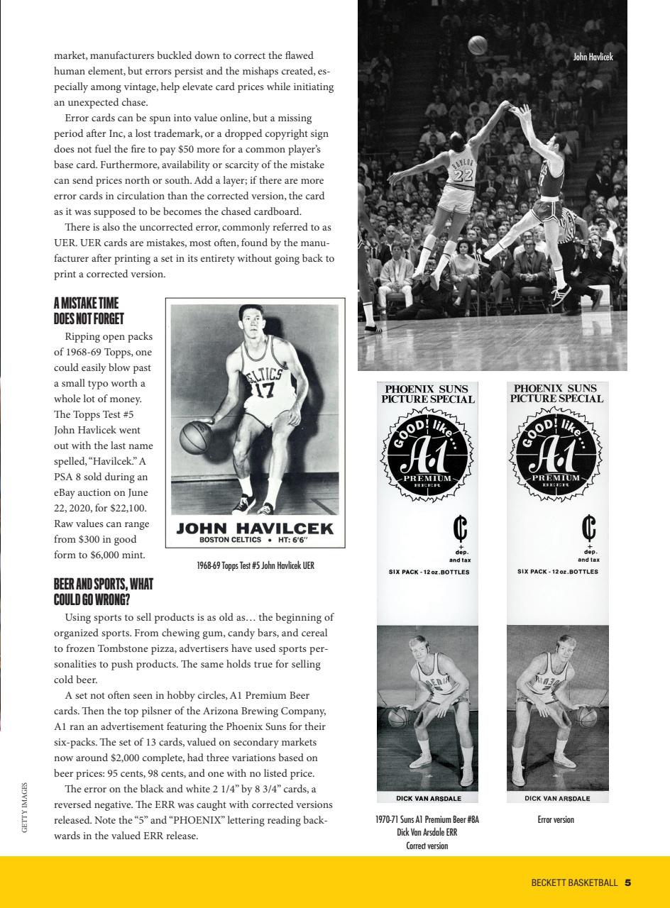 Beckett Basketball Magazine Preview Pages