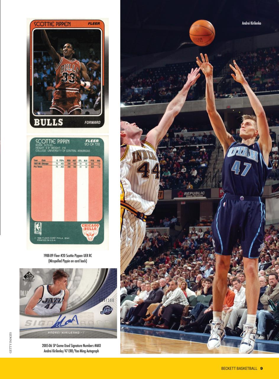 Beckett Basketball Magazine Preview Pages