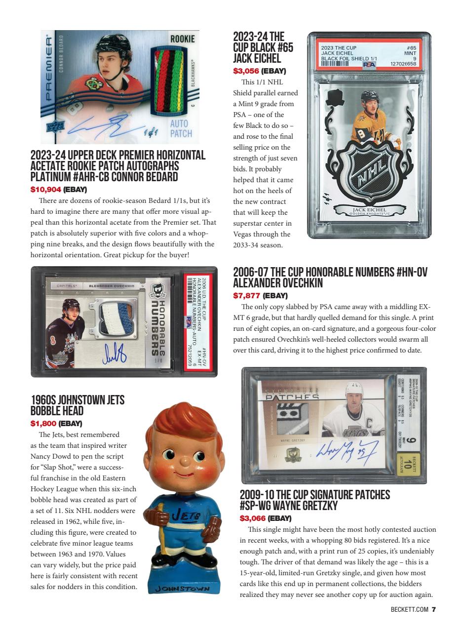 Beckett Hockey Magazine Preview Pages