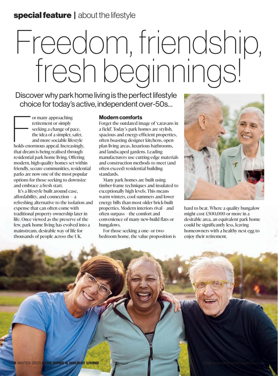 Park Home & Holiday Living Preview Pages