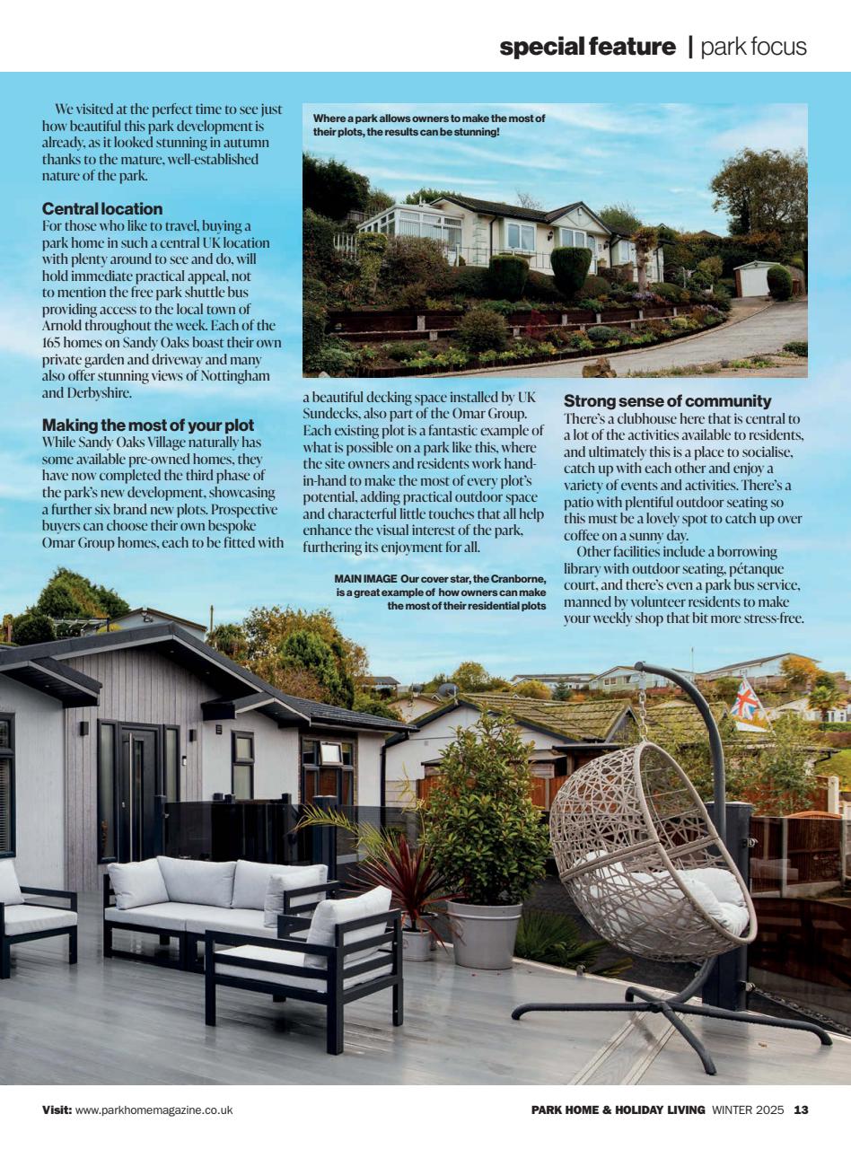 Park Home & Holiday Living Preview Pages