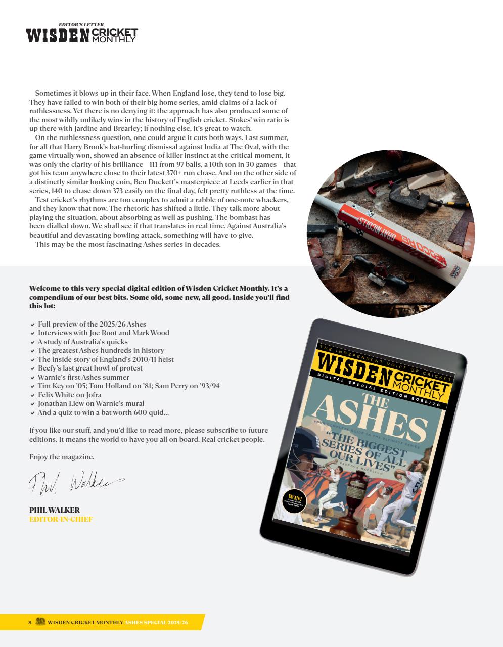 Wisden Cricket Monthly Preview Pages