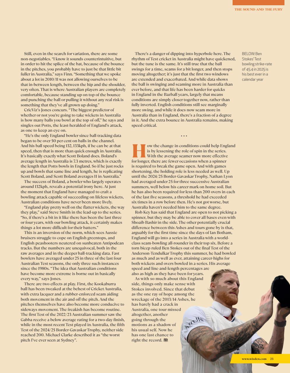 Wisden Cricket Monthly Preview Pages