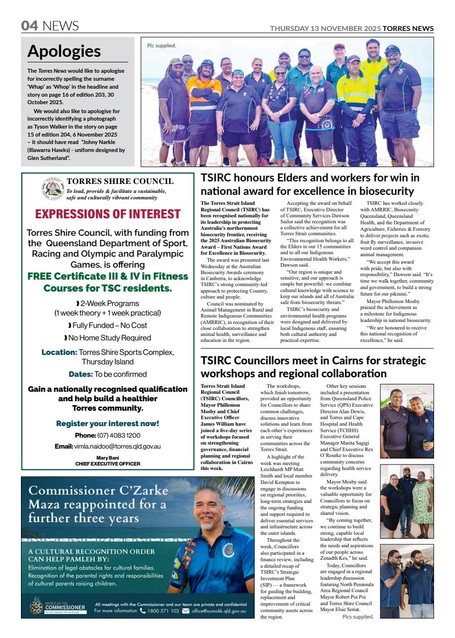 Torres News Preview Pages