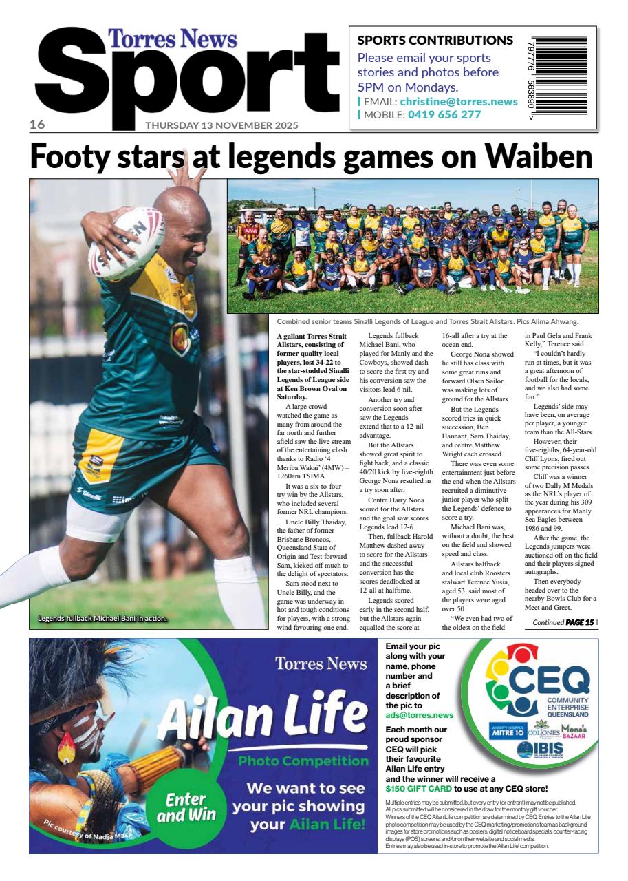 Torres News Preview Pages