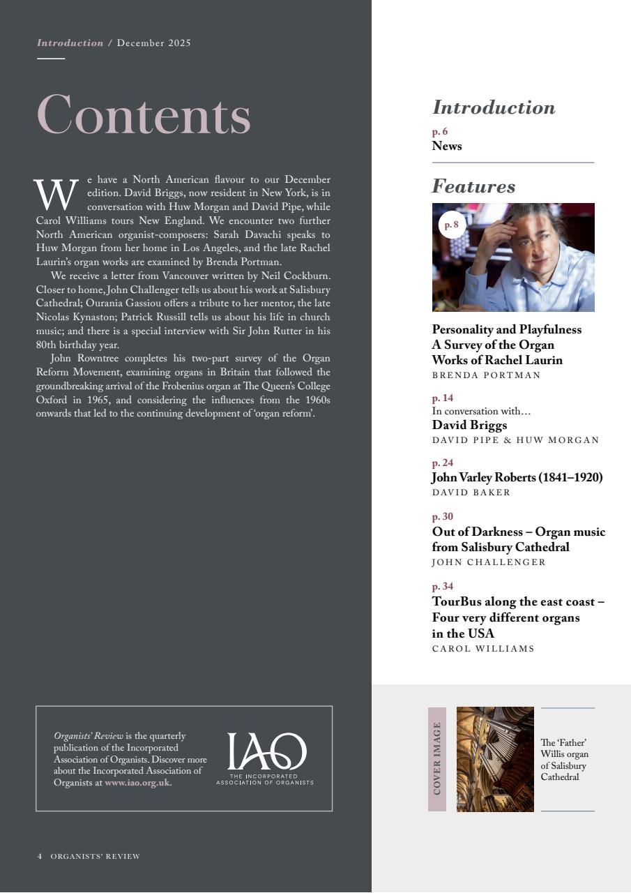 Organists' Review Preview Pages