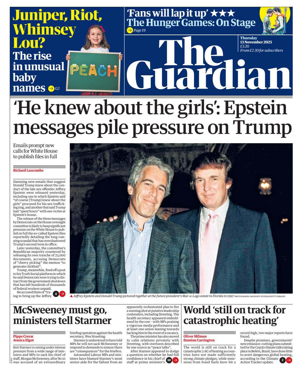 The Guardian Newspaper Preview Pages