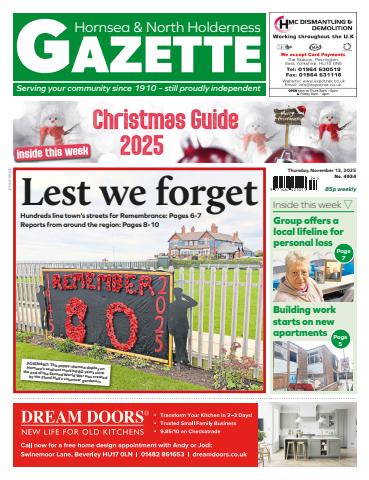 Hornsea Gazette November 13, 2025 issue Hornsea Gazette November 13, 2025
