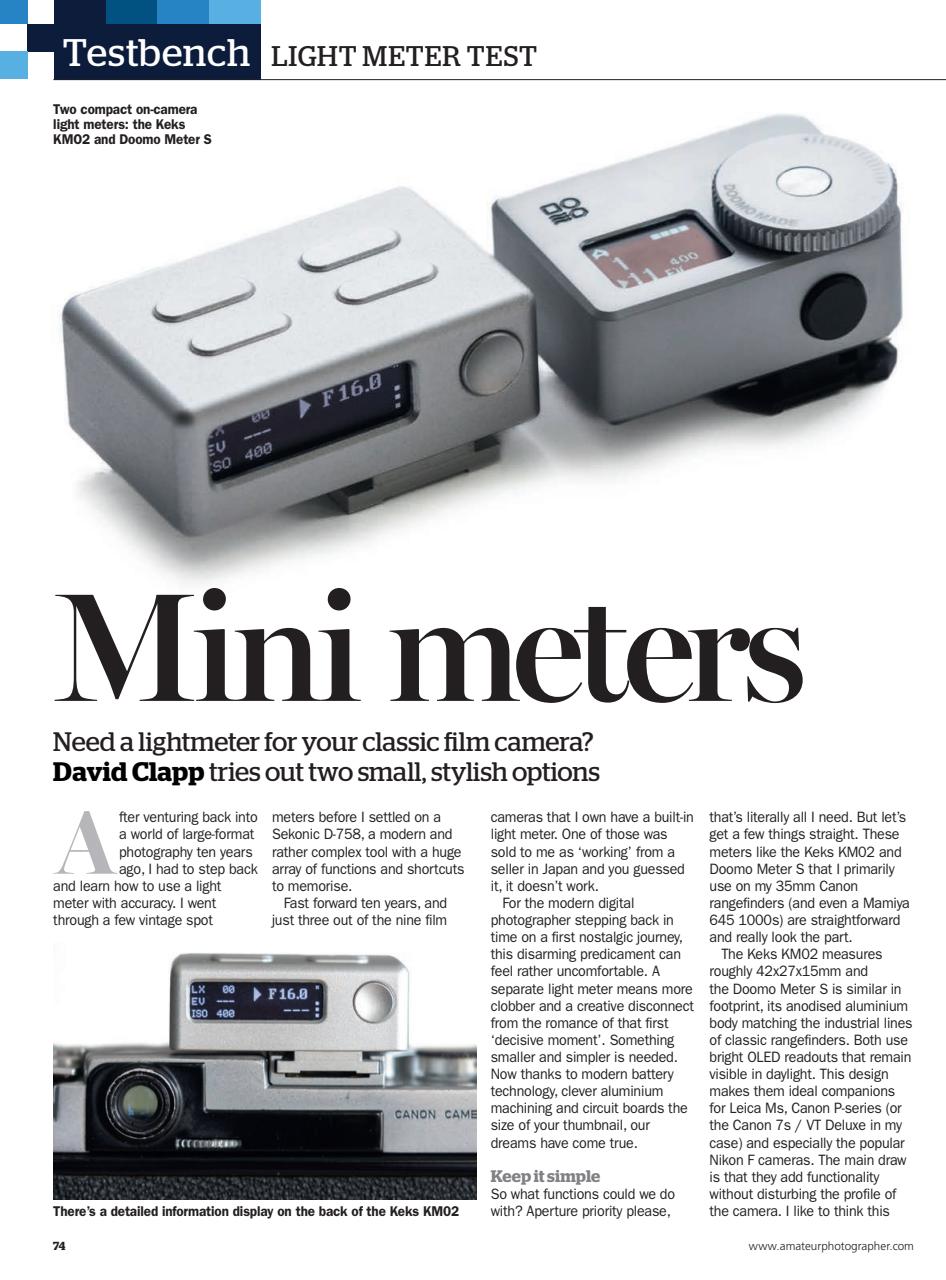 Amateur Photographer Preview Pages