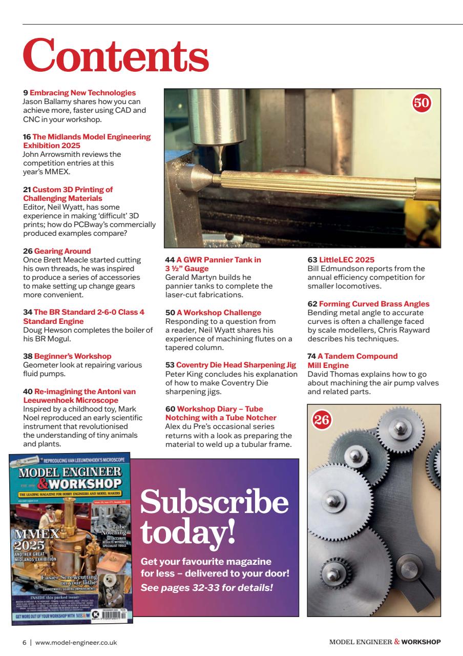 Model Engineer & Workshop Magazine Preview Pages