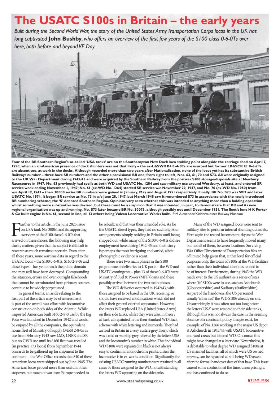 Steam Days Preview Pages