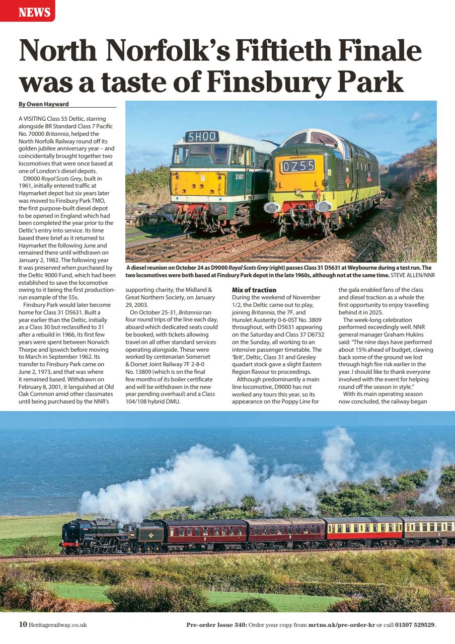 Heritage Railway Preview Pages