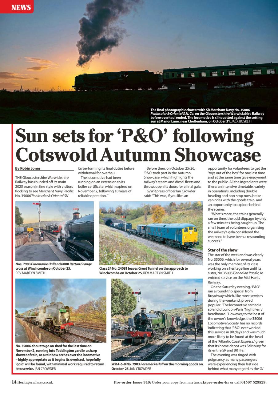 Heritage Railway Preview Pages