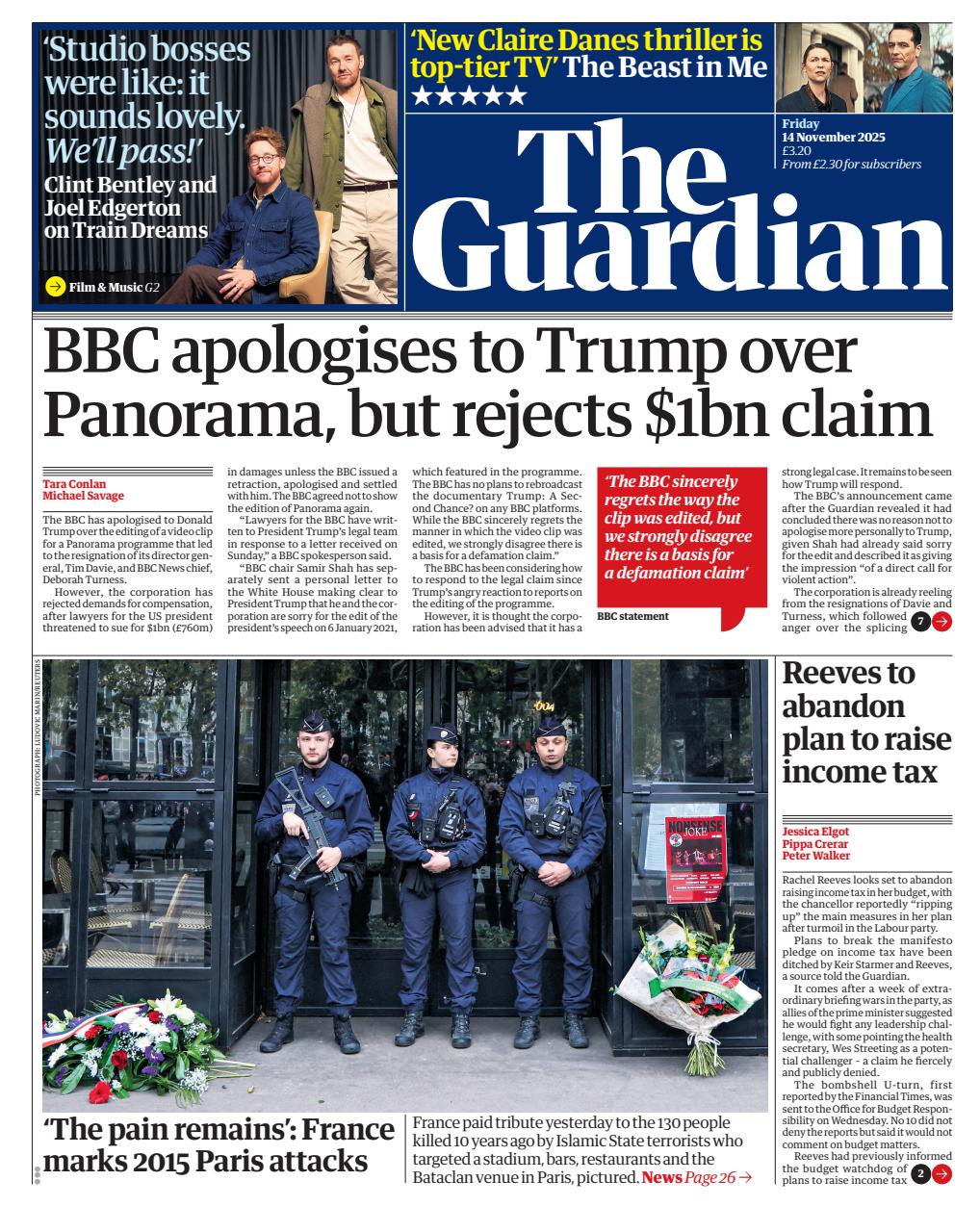 The Guardian Newspaper Preview Pages