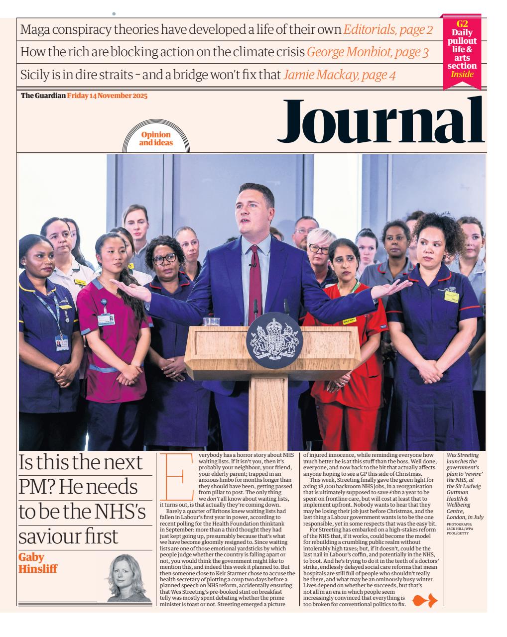 The Guardian Newspaper Preview Pages