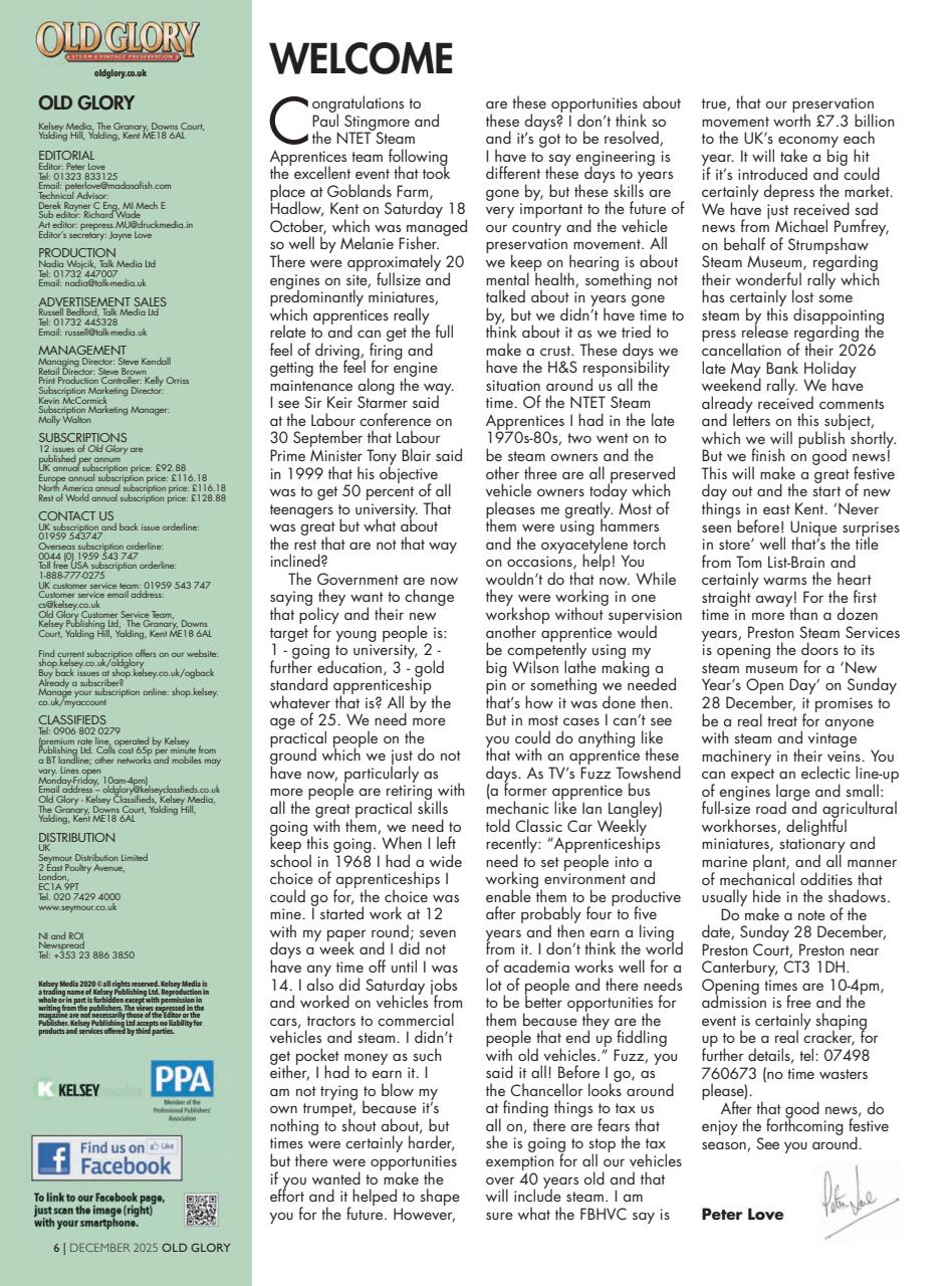 Old Glory Magazine Preview Pages