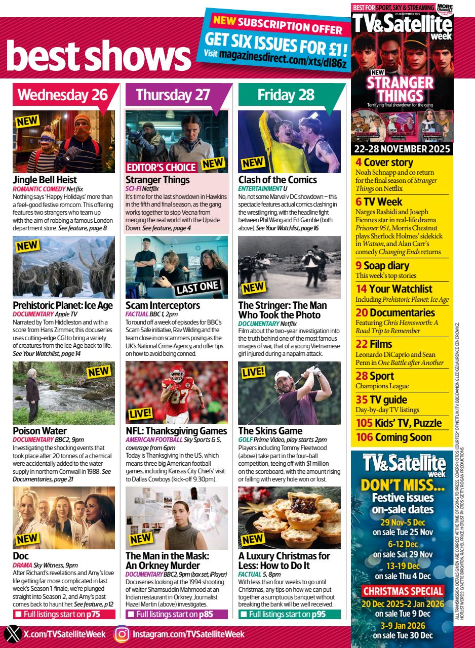 TV & Satellite Week Preview Pages