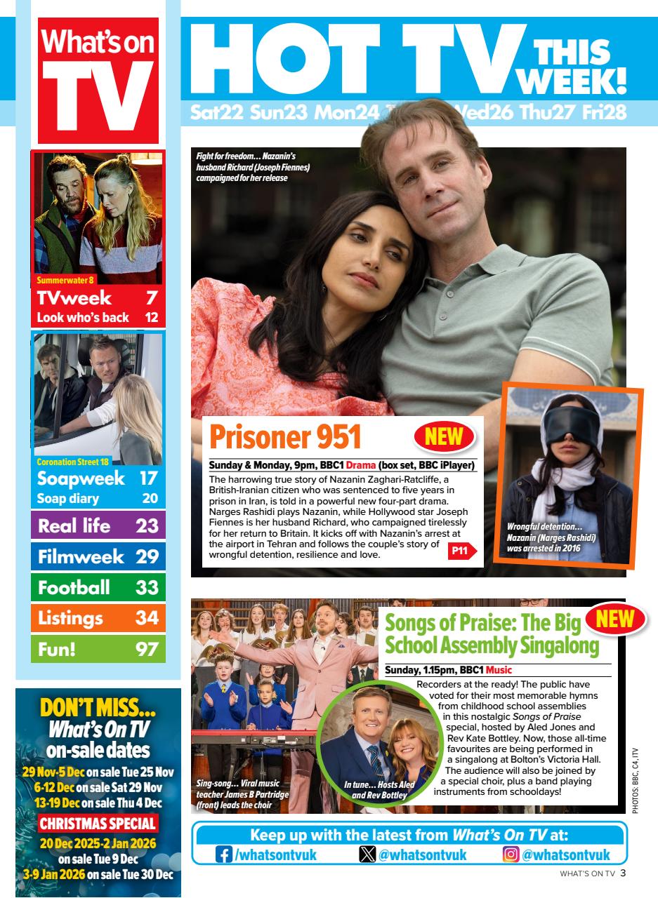 What's on TV Preview Pages