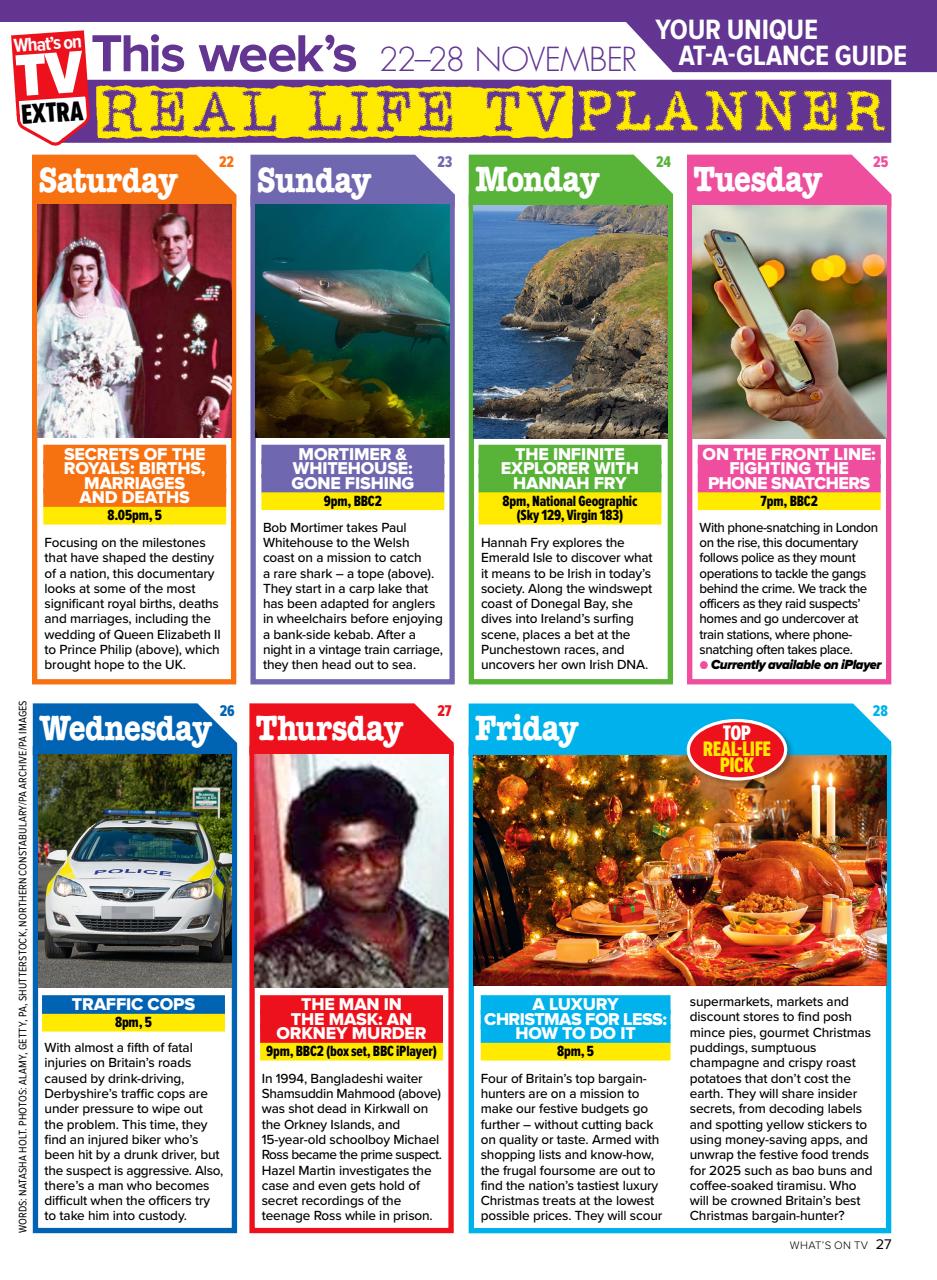 What's on TV Preview Pages