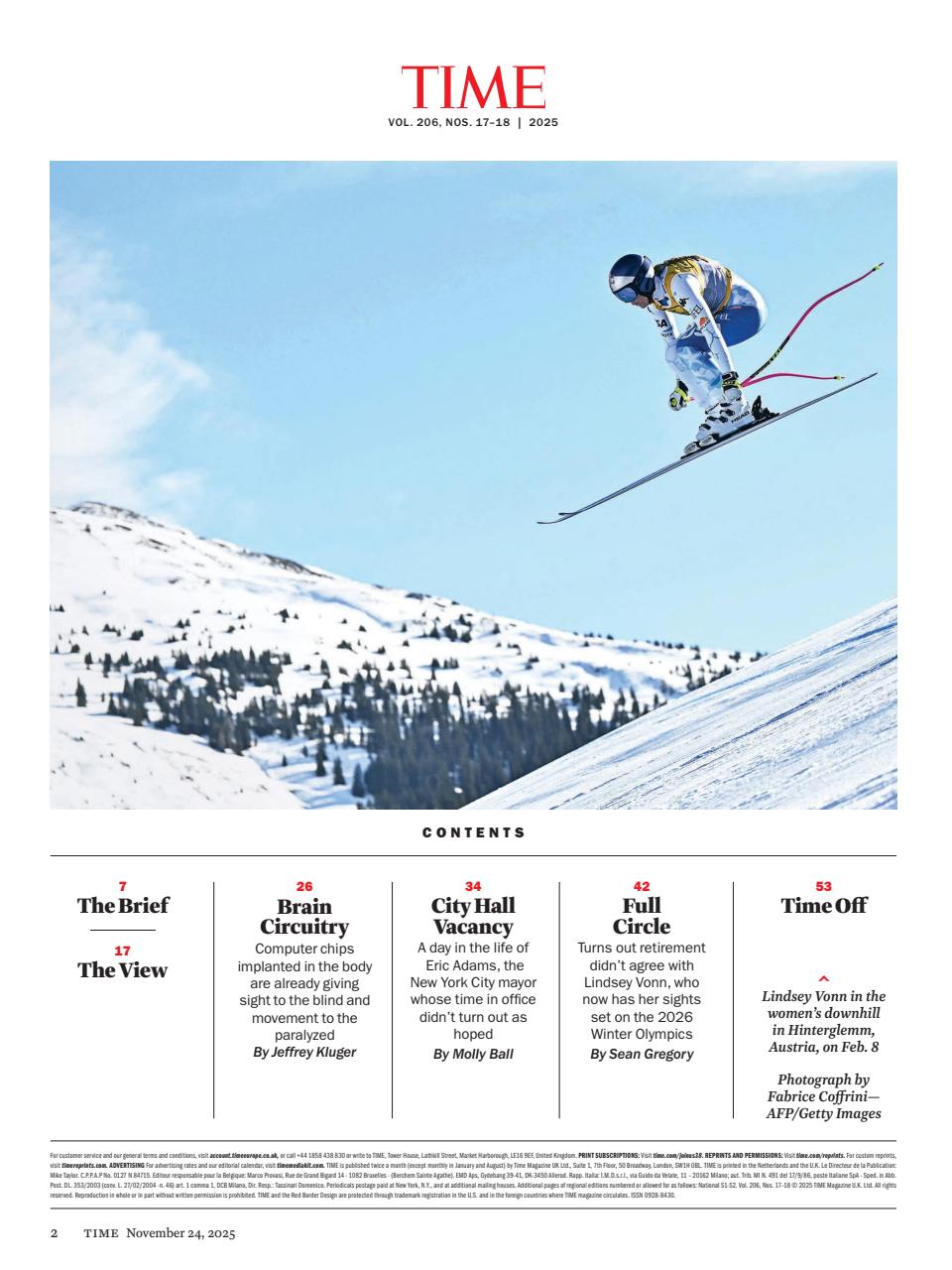 TIME Magazine Europe Preview Pages