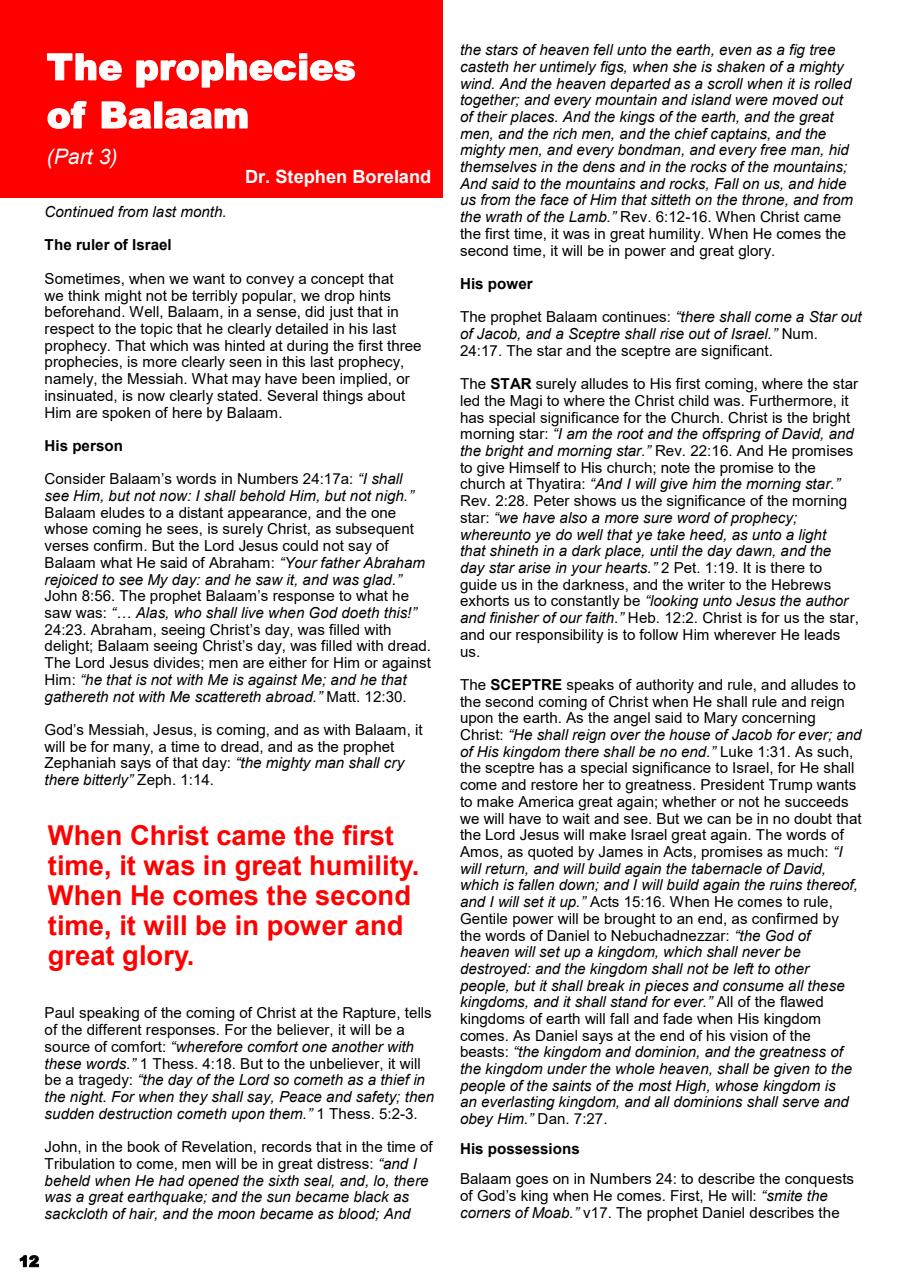 Prophetic Witness Preview Pages