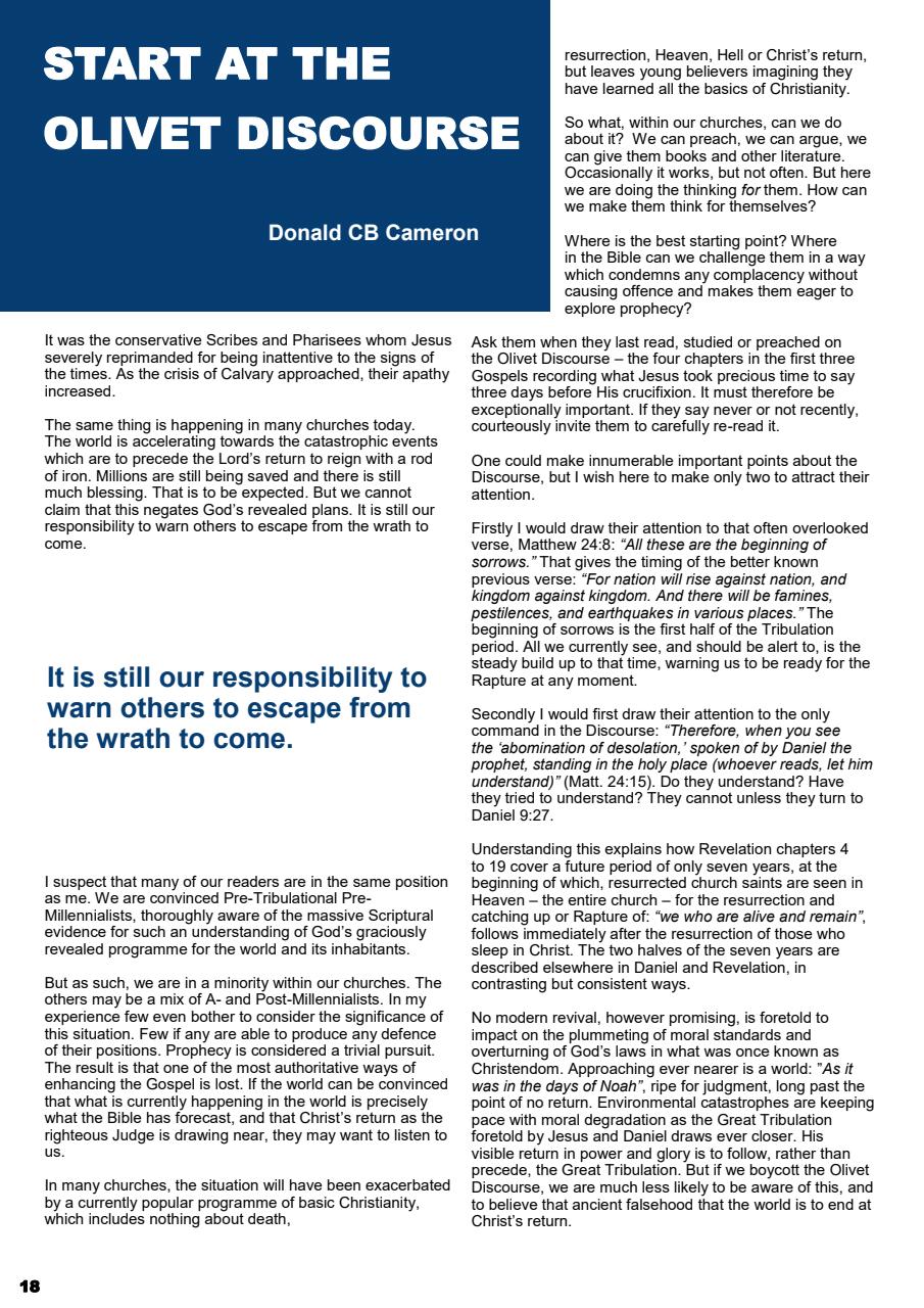 Prophetic Witness Preview Pages