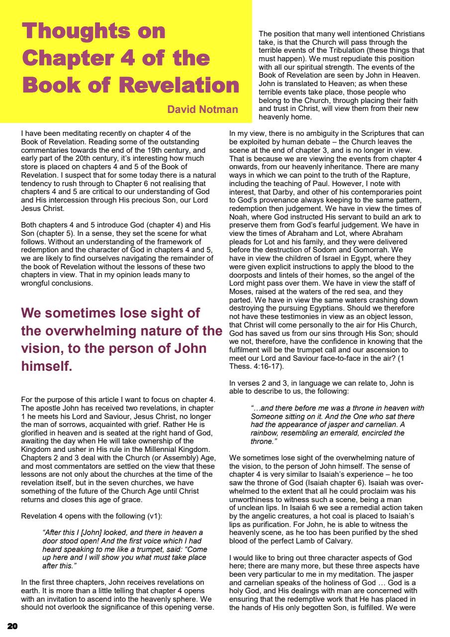 Prophetic Witness Preview Pages