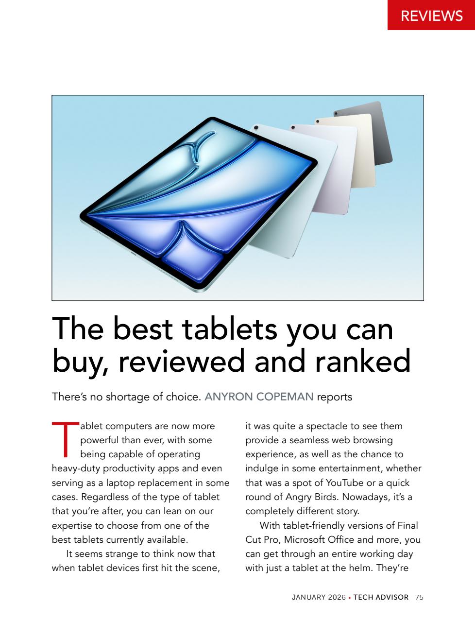 Tech Advisor Preview Pages