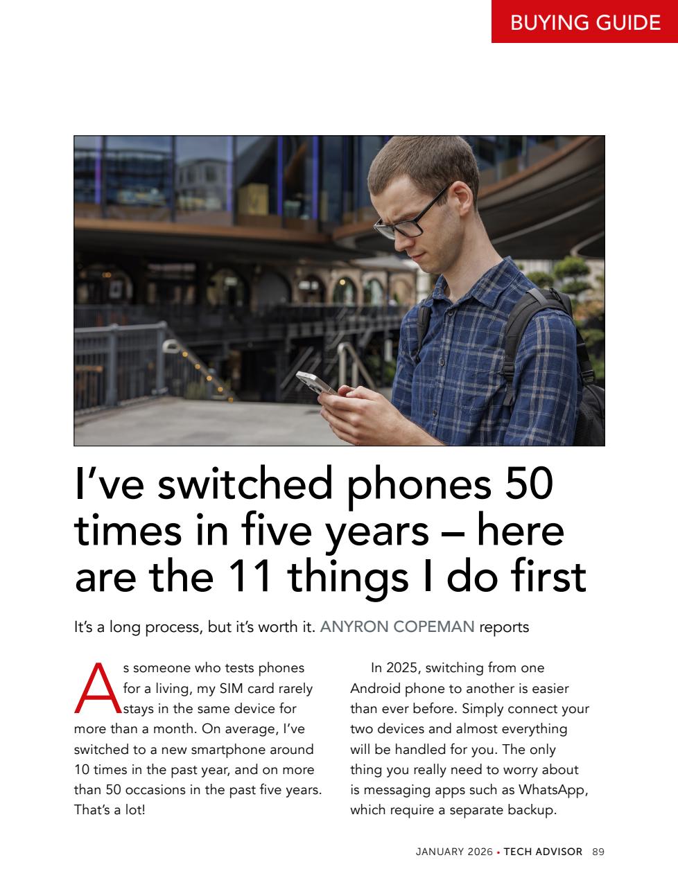 Tech Advisor Preview Pages