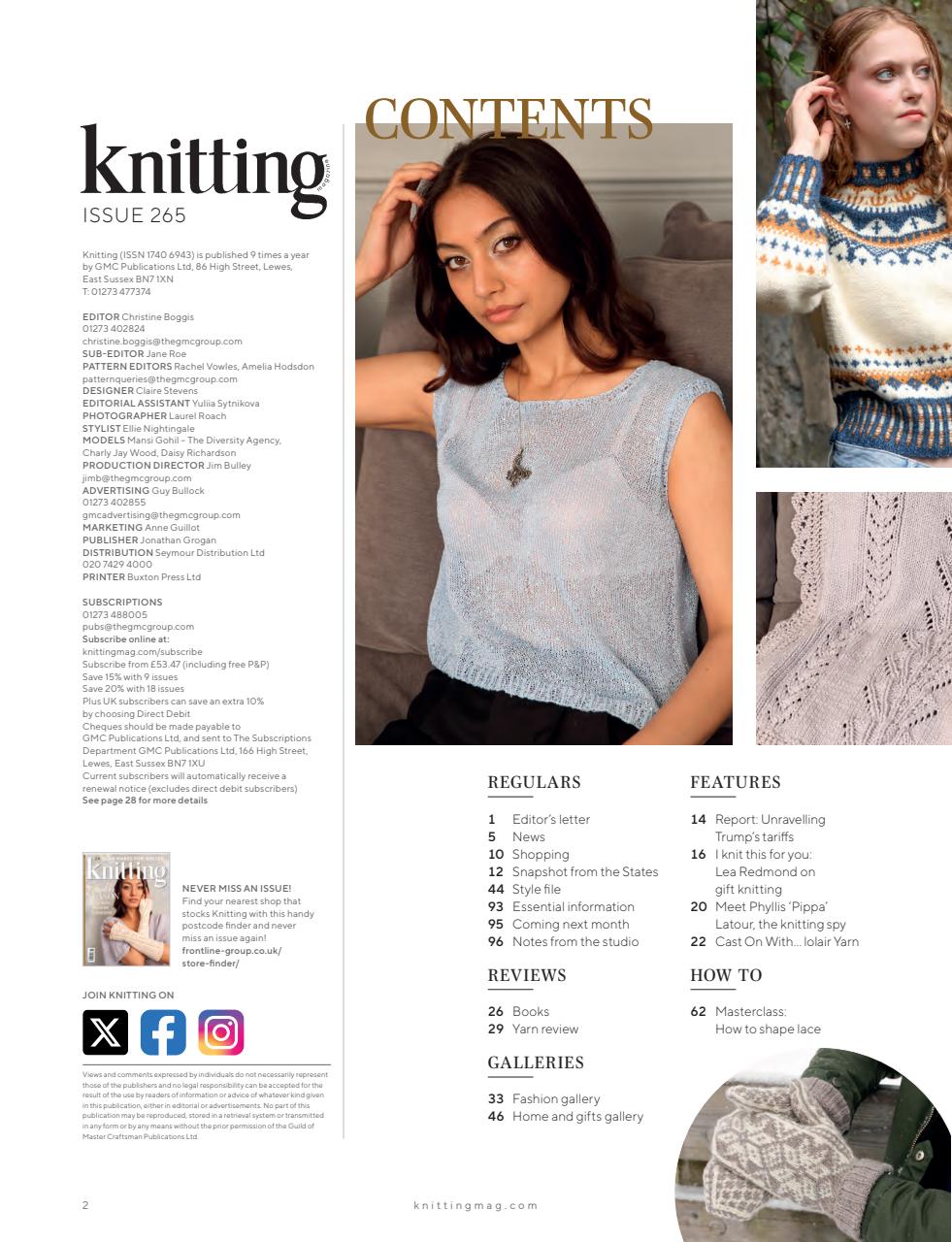 Knitting Preview Pages