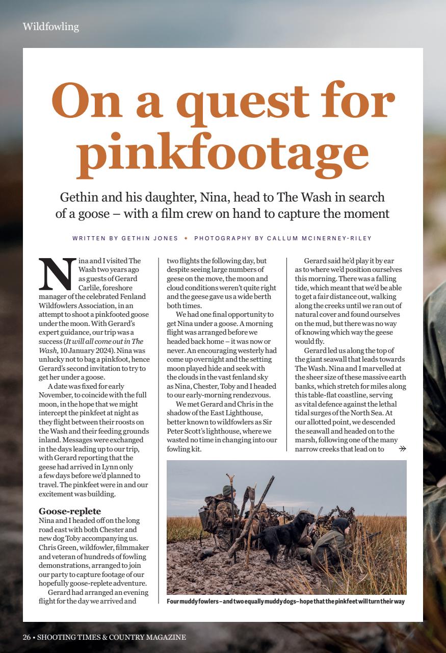 Shooting Times & Country Preview Pages