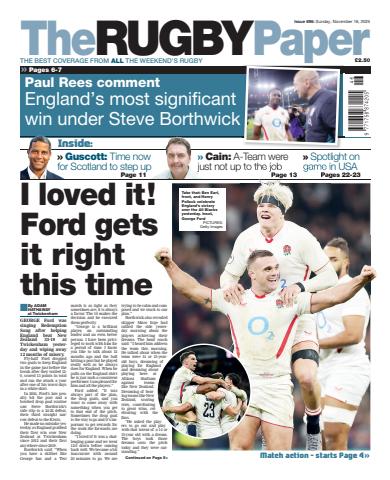 The Rugby Paper issue 16th November 2025