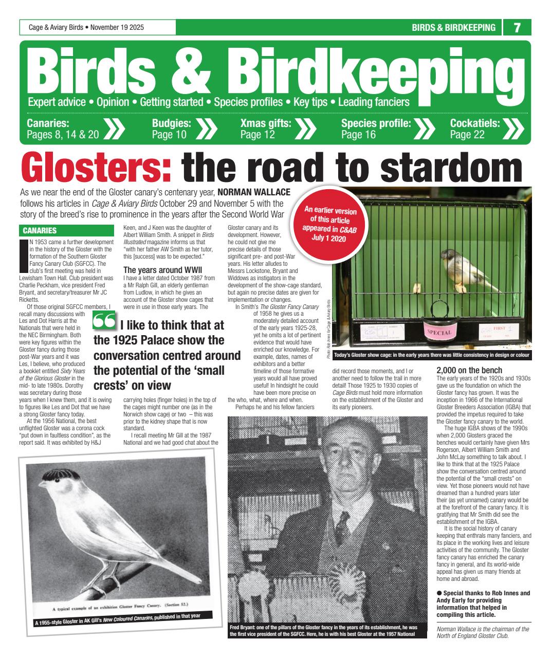 Cage & Aviary Birds Preview Pages