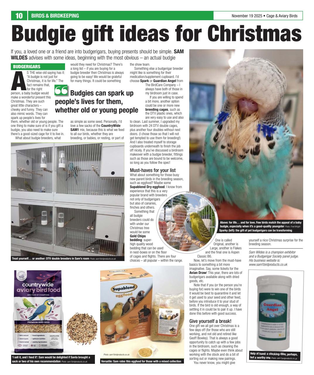 Cage & Aviary Birds Preview Pages