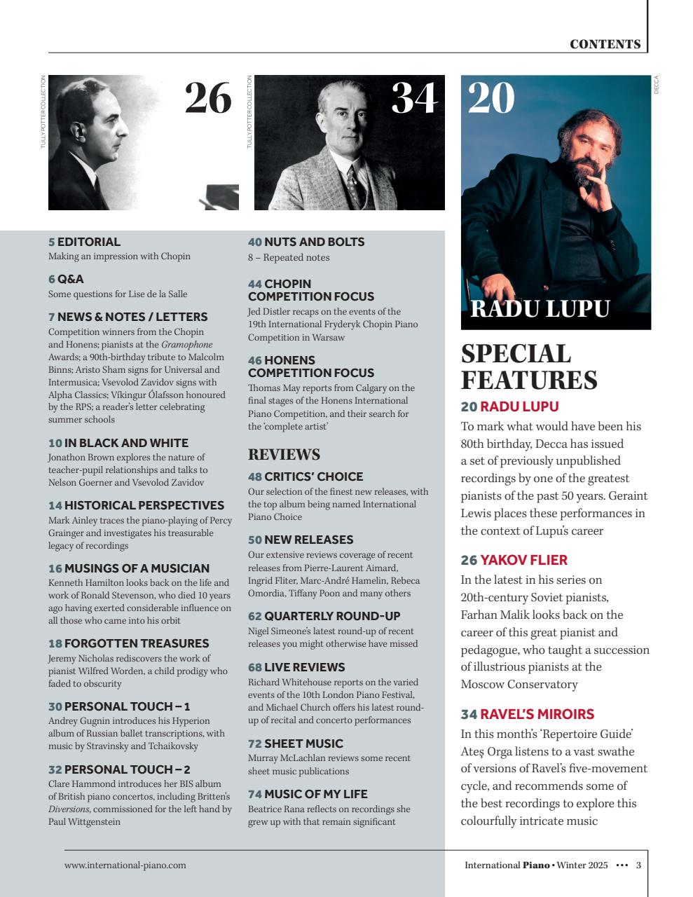 International Piano Preview Pages