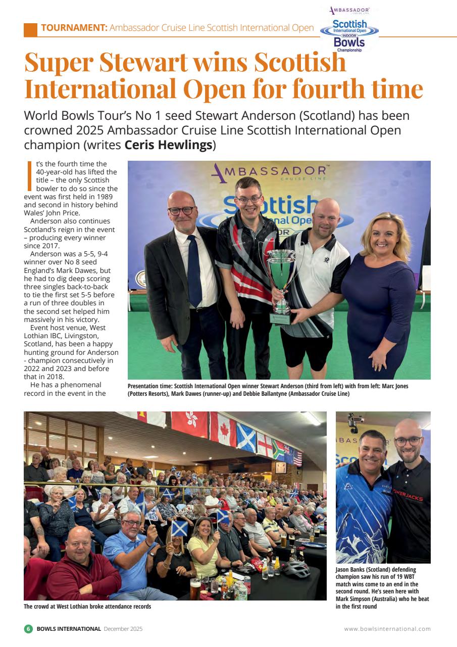 Bowls International Preview Pages