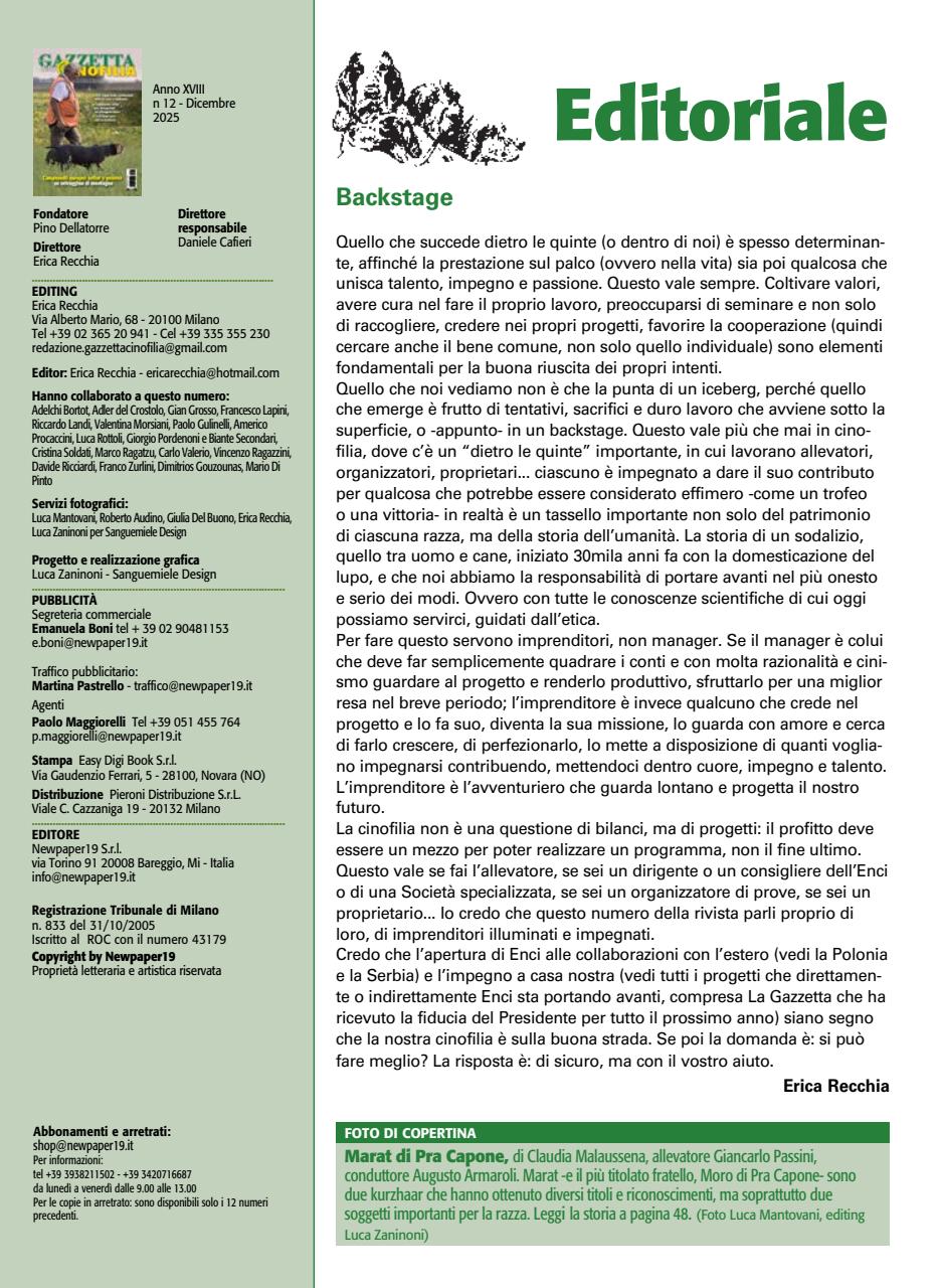 La Gazzetta Della Cinofilia Venatoria Preview Pages