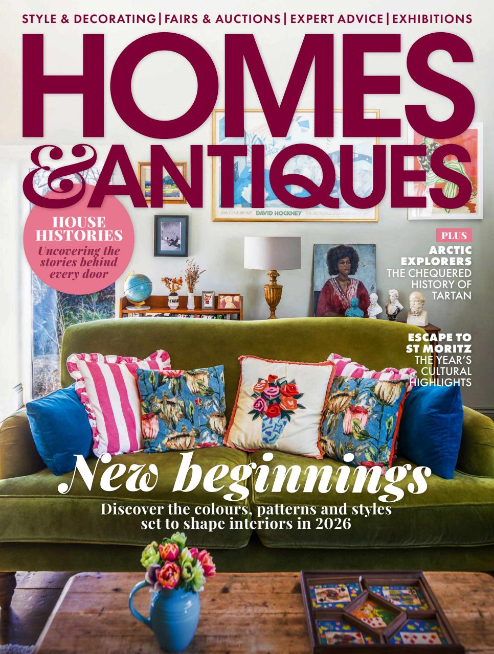 Homes & Antiques Magazine Preview Pages