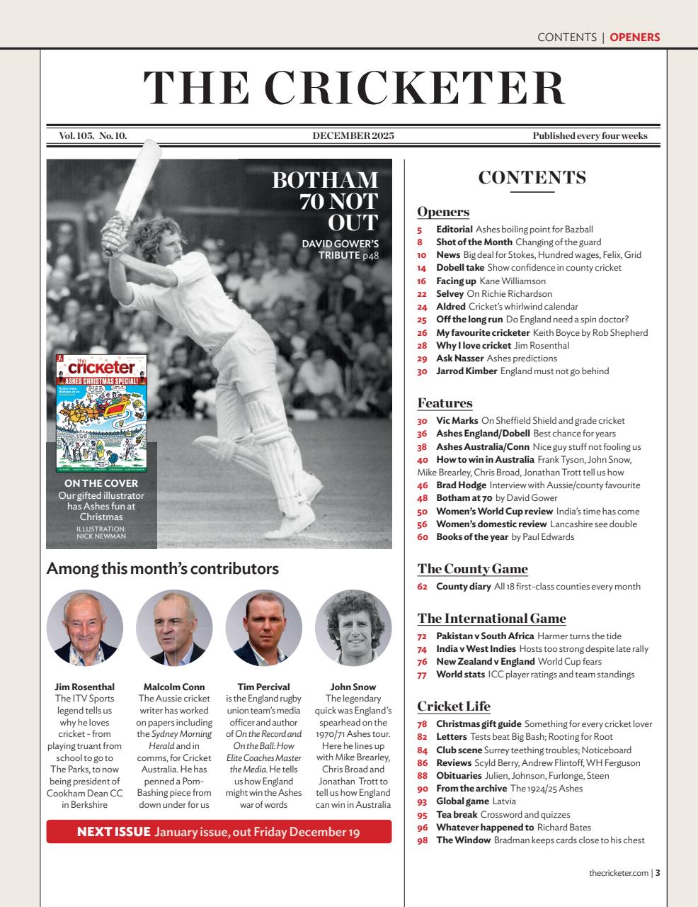 The Cricketer Magazine Preview Pages