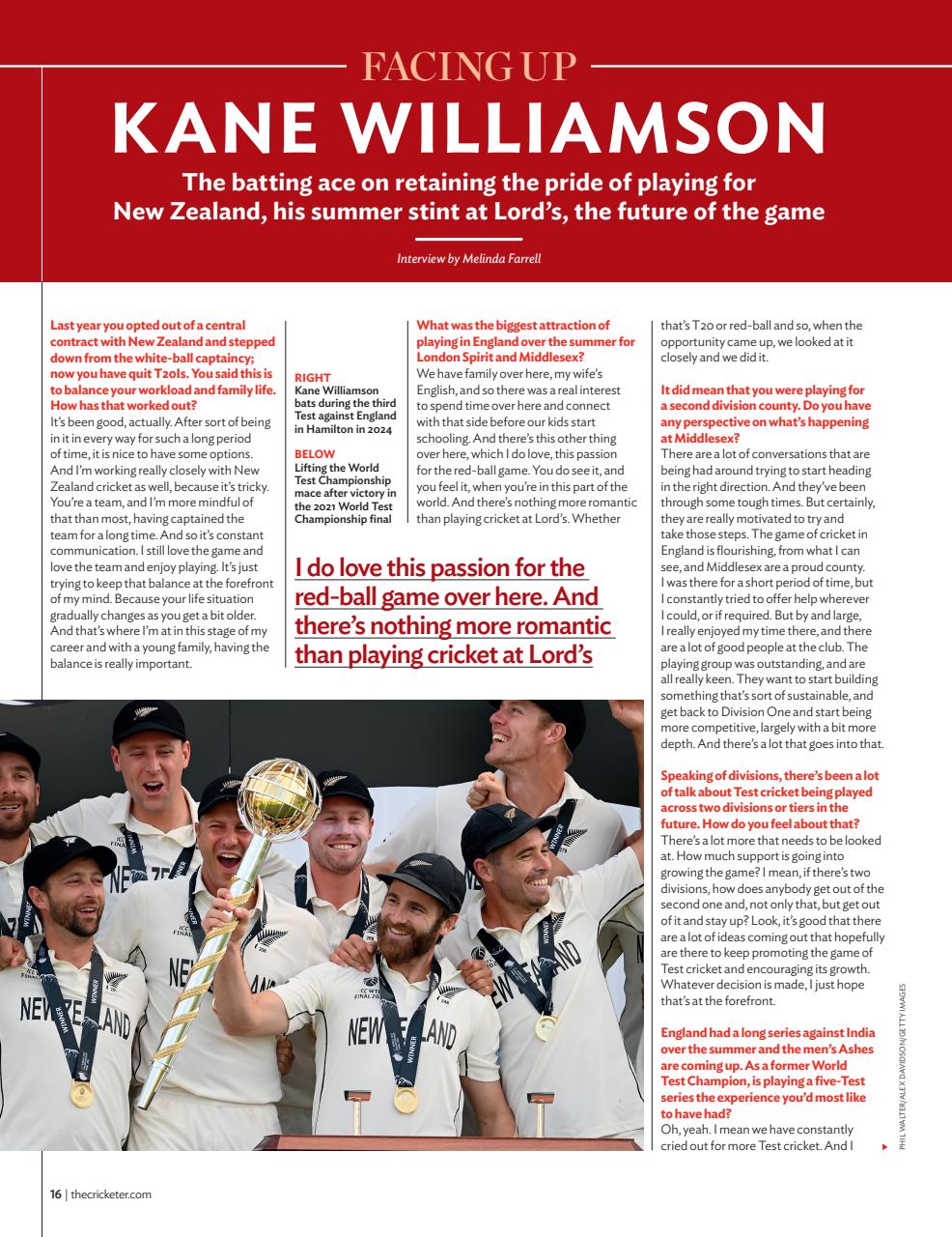 The Cricketer Magazine Preview Pages