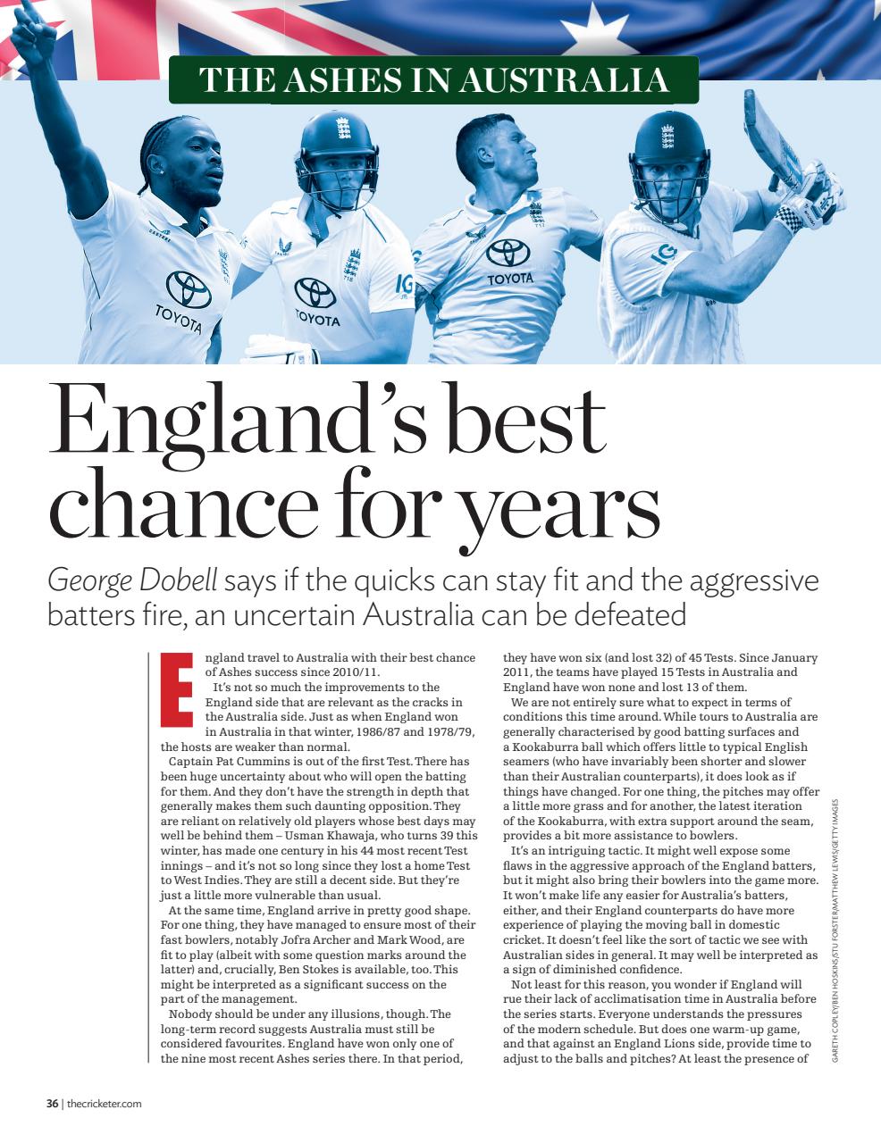 The Cricketer Magazine Preview Pages