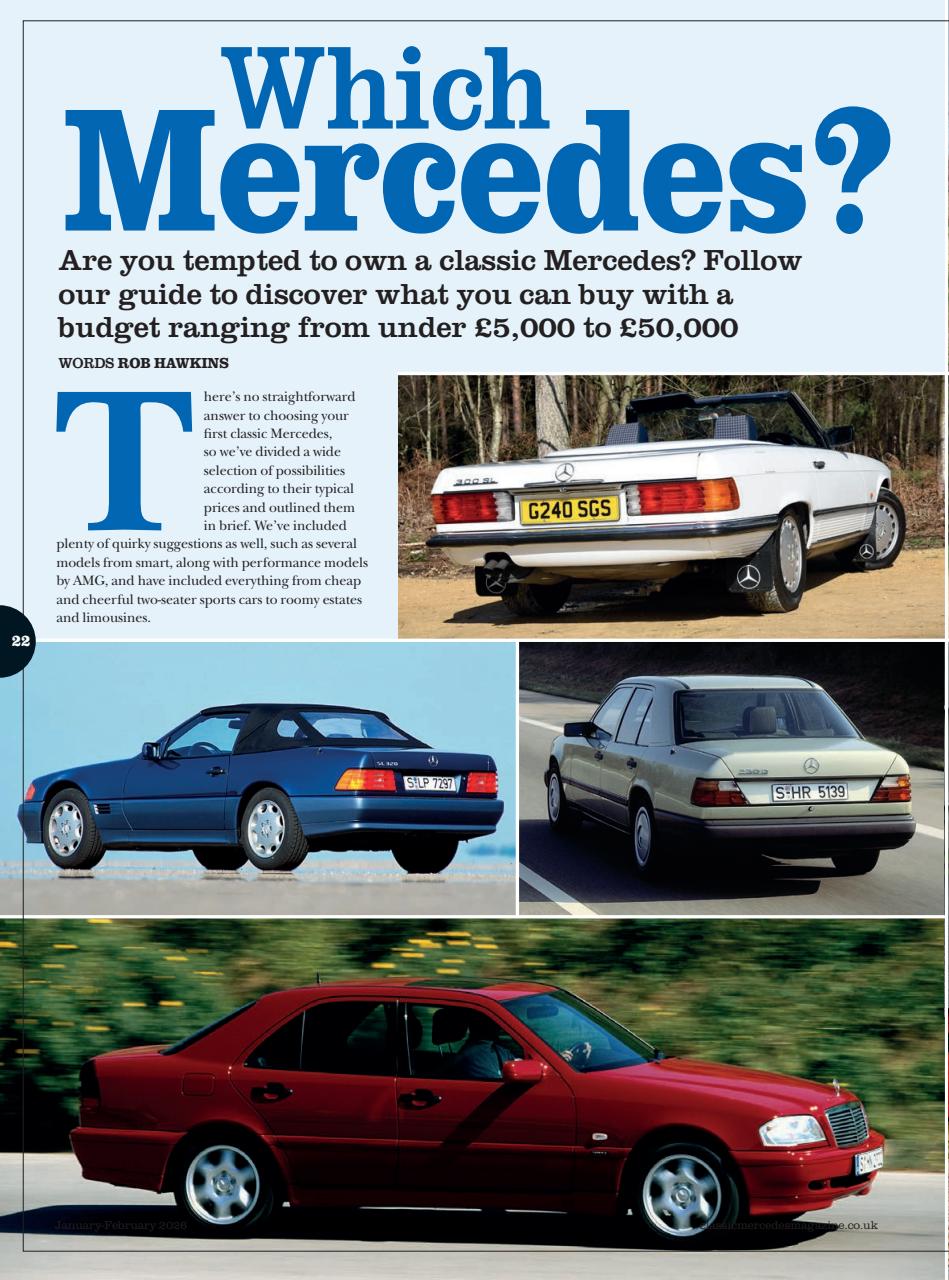 Classic Mercedes Preview Pages