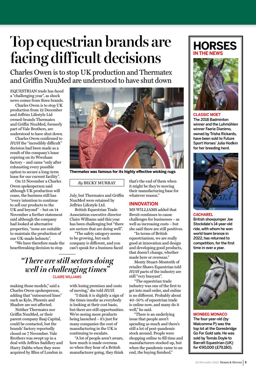 Horse & Hound Preview Pages