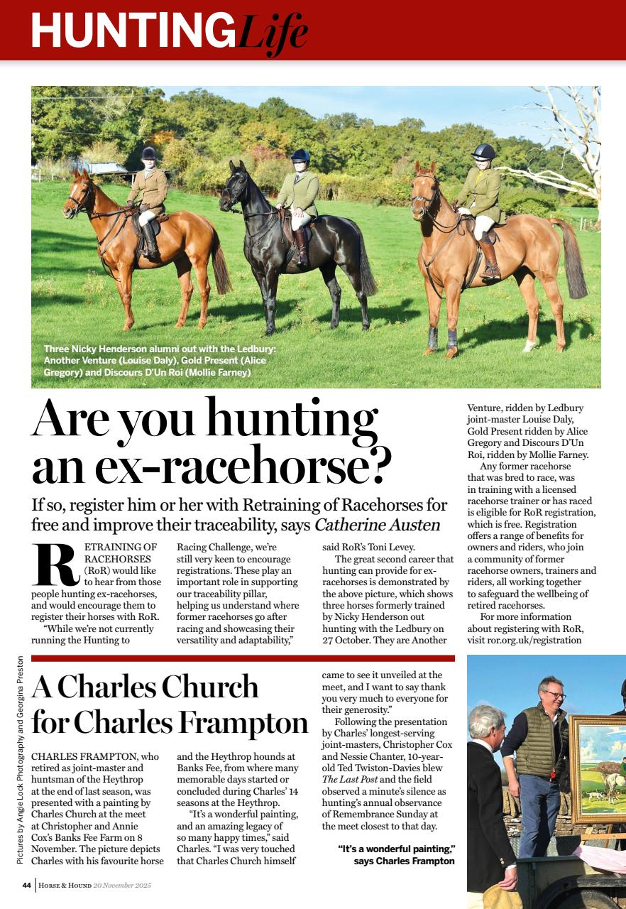 Horse & Hound Preview Pages